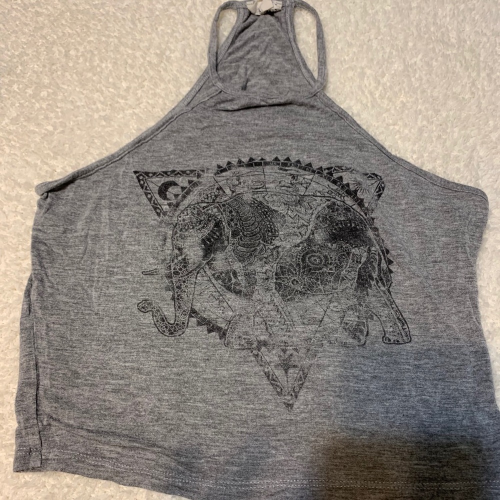 Halter elephant crop top!